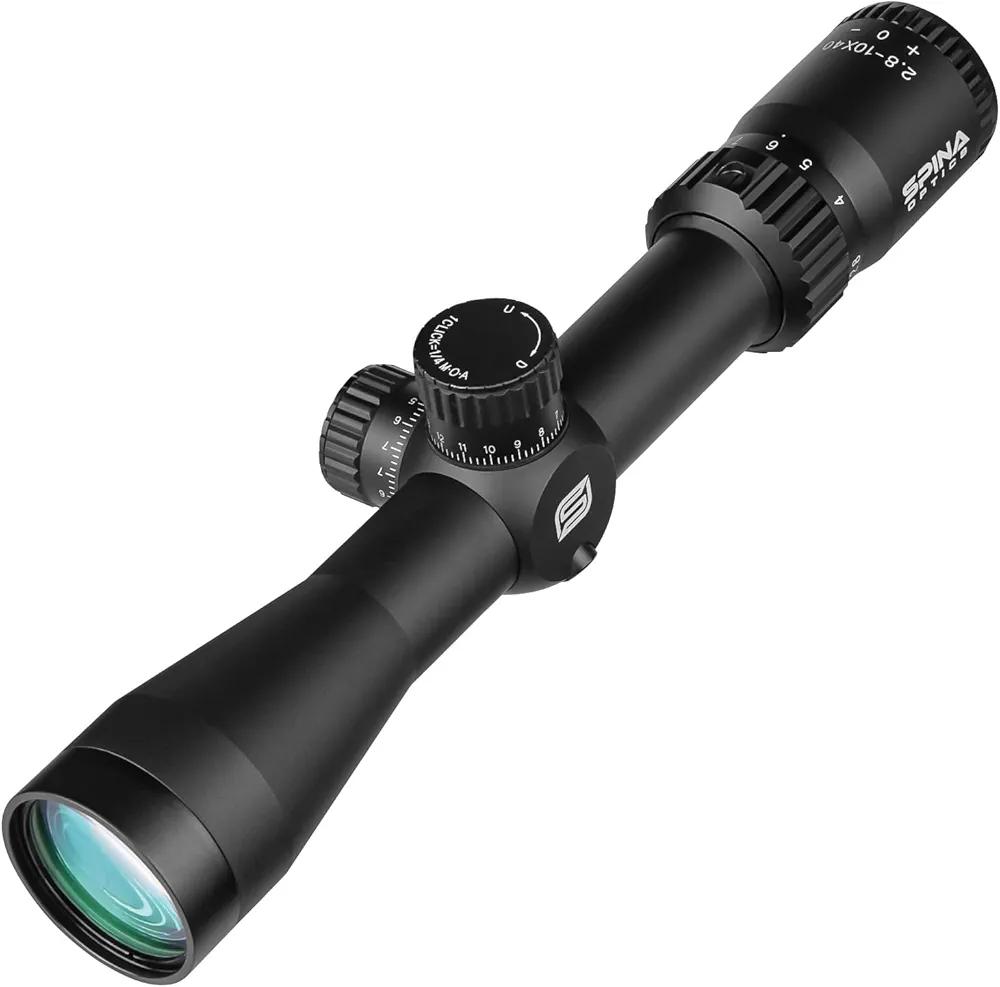 Hunting riflescope with turret adjustments